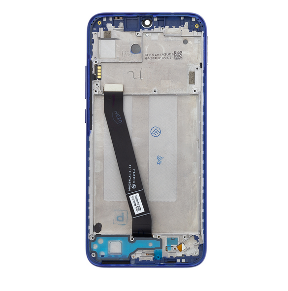 LCD-display + Touch Unit + Framsida för Xiaomi Redmi 7 - Blå (Service Pack)