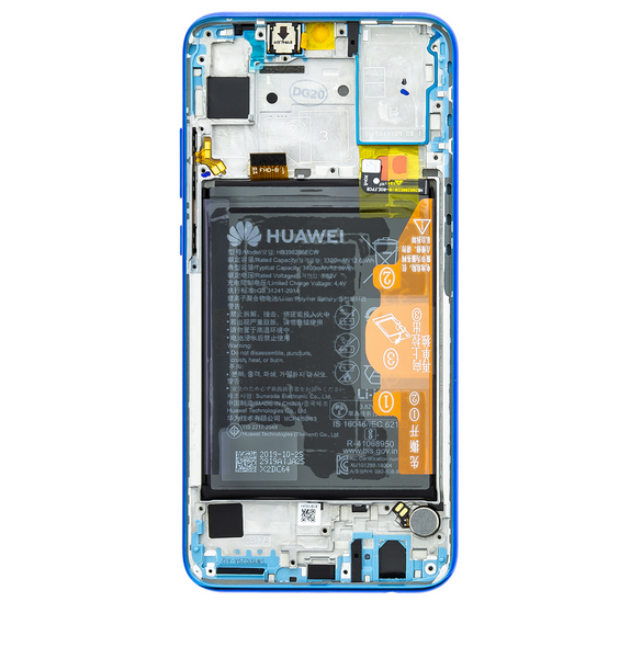 LCD-display + Touch Unit + Framsida Huawei Honor 20 Lite - Blå (Service Pack)