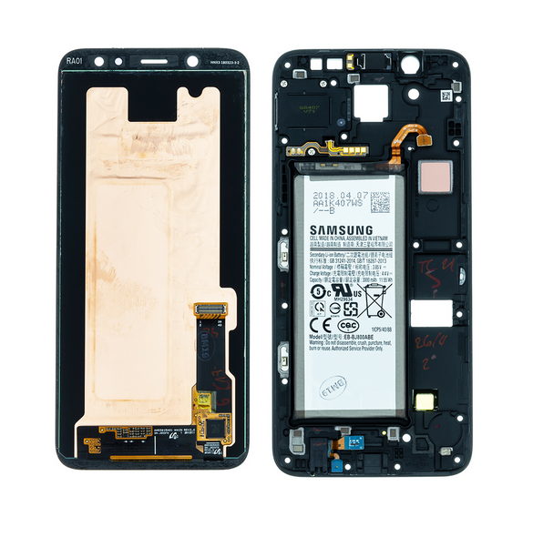 LCD-display + Touch Unit Samsung Galaxy A6 2018 - Svart (Ny byteenhet)