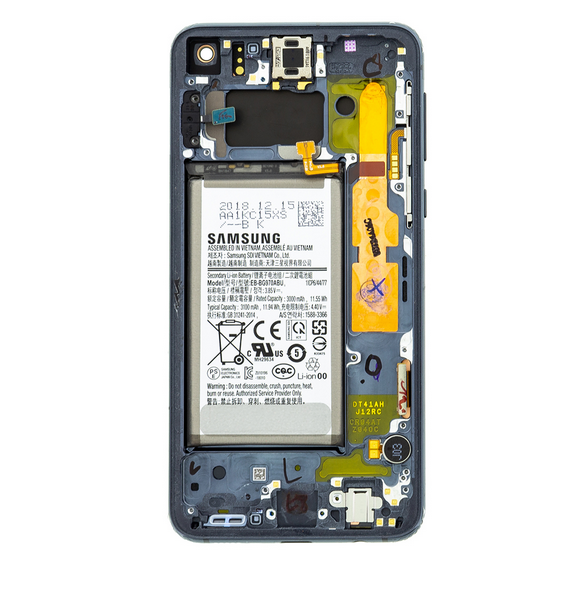LCD-display + Touch Unit Samsung Galaxy S10e - Svart (ny byteenhet)
