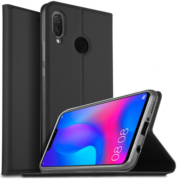 JollyFX Plånboksläderfodral till Huawei Nova 3 - Svart