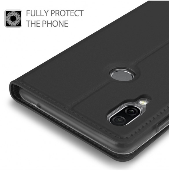 JollyFX Plånboksläderfodral till Huawei Nova 3 - Svart