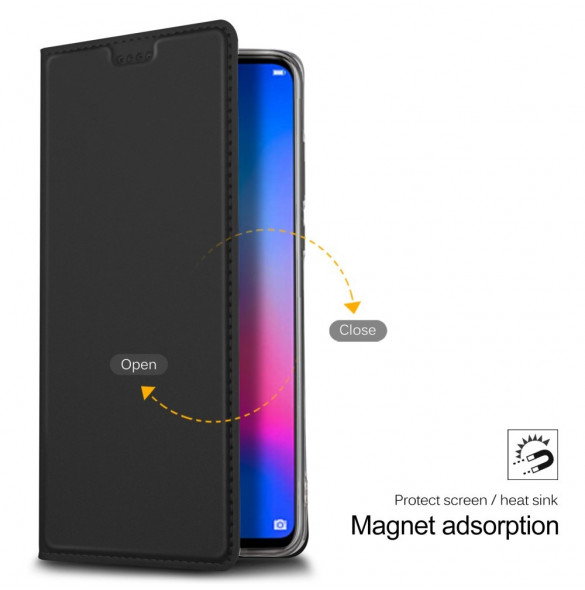 JollyFX Plånboksläderfodral till Huawei Nova 3 - Svart