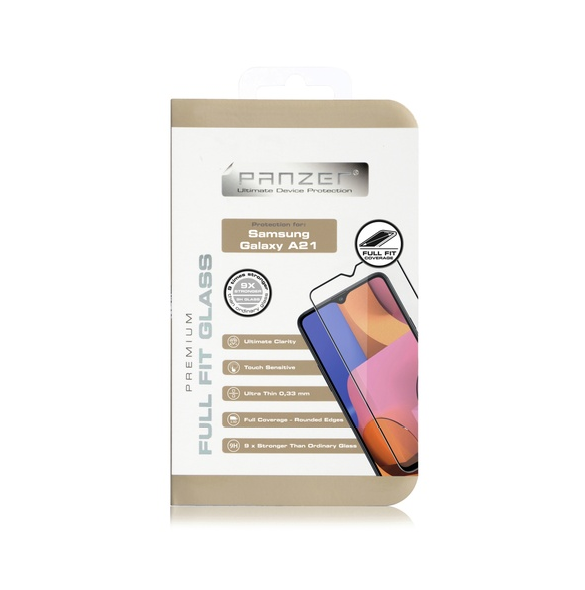Panzer Full-Fit Glass Samsung Galaxy A21 - Svart