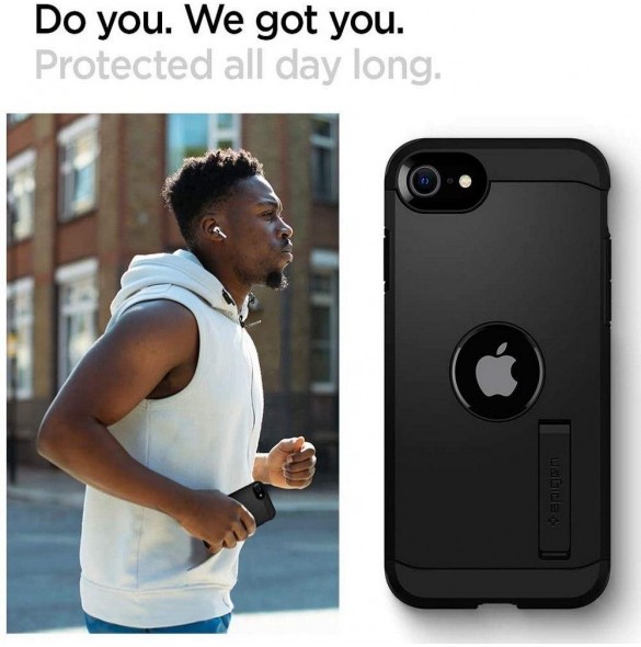 Vackert och pålitligt skyddsfodral för iPhone SE2.