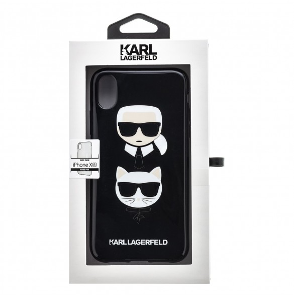 Karl Lagerfeld hårt fodral TPU Cover KLHCI61TPUKICKC iPhone XR - Svart