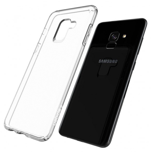 Spigen Liquid Crystal fodral täcker Samsung Galaxy A8 2018 A530 - Klar