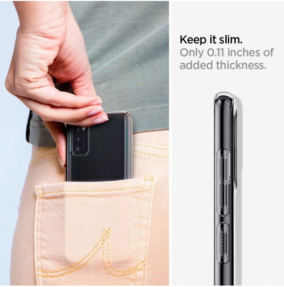 Ett elegant fodral till Med det här omslaget kommer du att vara lugn mot Samsung Galaxy A41.