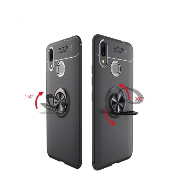 Finger Ring Kickstand TPU Case till Huawei nova 3 - Svart