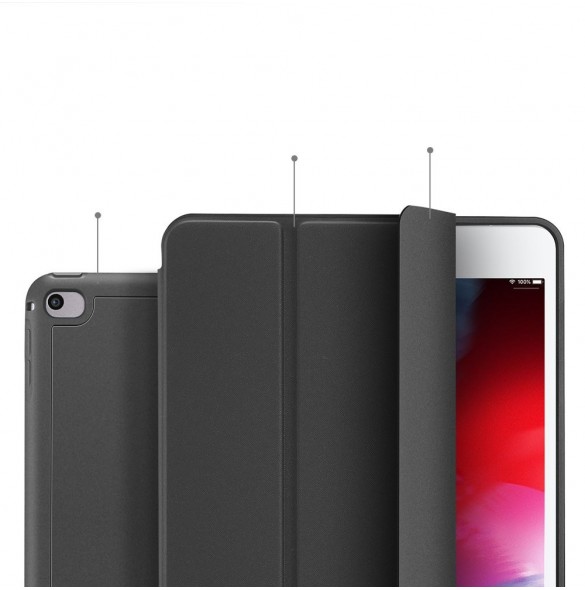 DUX DUCIS Skin Pad-tabletter med flera vinklar och Smart Sleep-funktion för iPad Mini 4 / iPad Mini 2019  - Svart