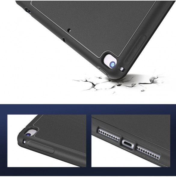 DUX DUCIS Skin Pad-tabletter med flera vinklar och Smart Sleep-funktion för iPad Mini 4 / iPad Mini 2019  - Svart