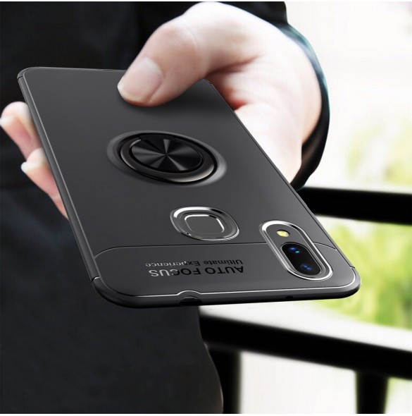 Finger Ring Kickstand TPU Case till Huawei nova 3 - Svart