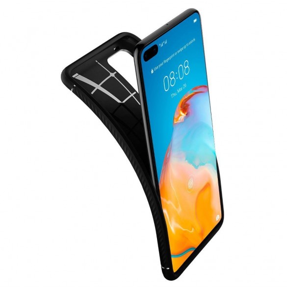 Svart och väldigt snyggt omslag Huawei P40.
