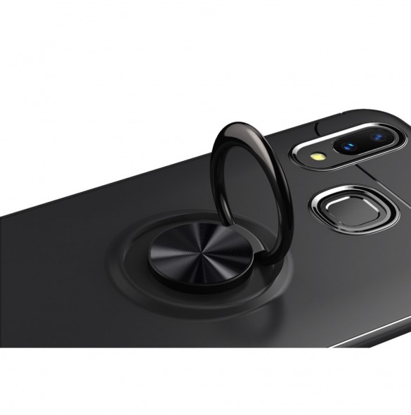 Finger Ring Kickstand TPU Case till Huawei nova 3 - Svart