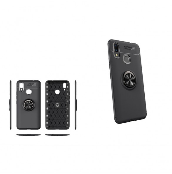 Finger Ring Kickstand TPU Case till Huawei nova 3 - Svart