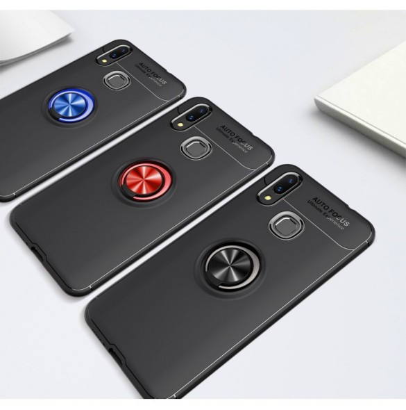 Finger Ring Kickstand TPU Case till Huawei nova 3 - Svart