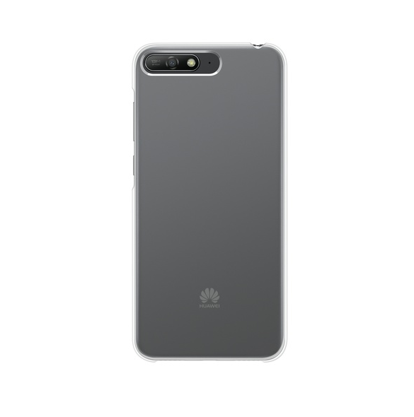 Genomskinlig och mycket snygg täcka Huawei Y6 2018.