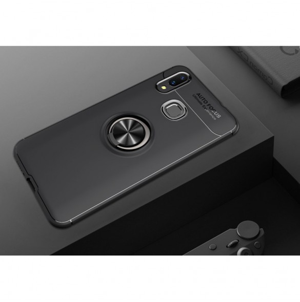 Finger Ring Kickstand TPU Case till Huawei nova 3 - Svart