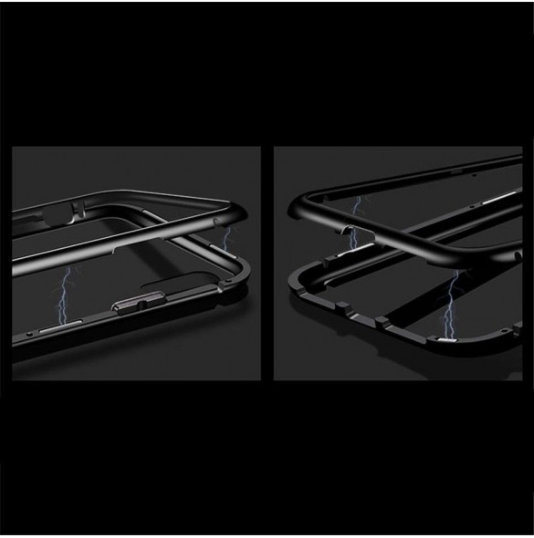 JollyFX Magnetic Case Full Body Frame (inget skärmskydd) till Huawei Mate 20 Pro - Svart