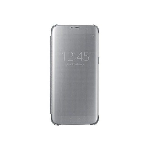 Samsung EF-ZG935CSE Clear View Cover Skal till Samsung Galaxy S7 Edge - Silver