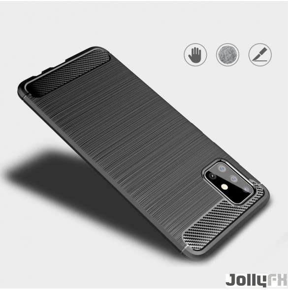 Svart och väldigt snyggt omslag Samsung Galaxy A71.