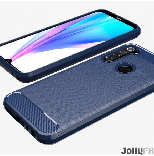Blått och mycket snyggt omslag Xiaomi Redmi Note 8T.