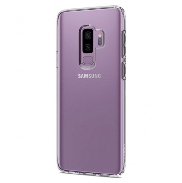 Spigen Liquid Glitter Crystal fallet täcker Samsung Galaxy S9 Plus G965 - Genomskinlig