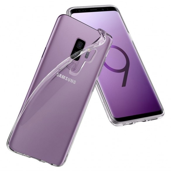 Spigen Liquid Glitter Crystal fallet täcker Samsung Galaxy S9 Plus G965 - Genomskinlig