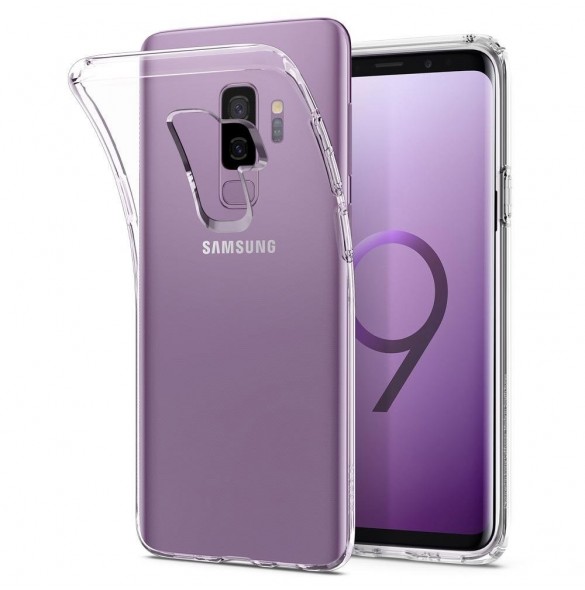 Spigen Liquid Glitter Crystal fallet täcker Samsung Galaxy S9 Plus G965 - Genomskinlig