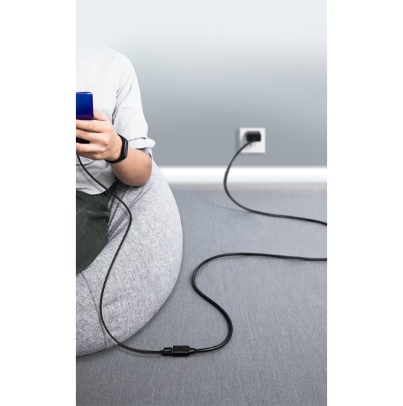 Ugreen USB 3.0 (hona) - USB 3.0 (hane) kabel förlängningssladd 1 m - Svart (10368) Ex-display