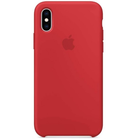 Apple MRWC2ZM/A Silikon Case Skal till iPhone X, iPhone XS - Röd