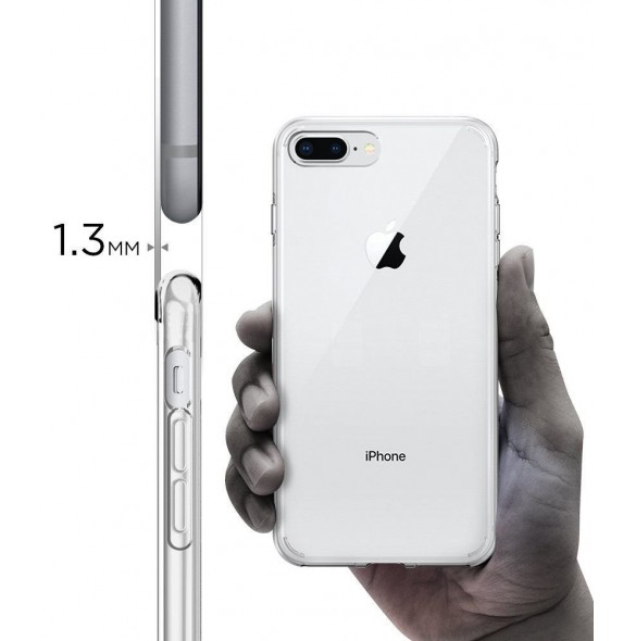 Spigen Liquid Crystal fallet täcker iPhone 8 Plus / 7 Plus - Genomskinlig