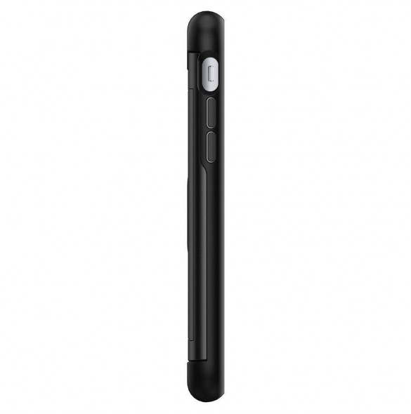 Spigen Slim Armor CS plånbok fodral iPhone 8 / iPhone 7 / iPhone SE 2020 - Svart