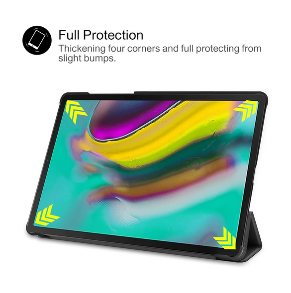 Vackert och pålitligt skyddsfodral för Samsung Galaxy TAB S5e.