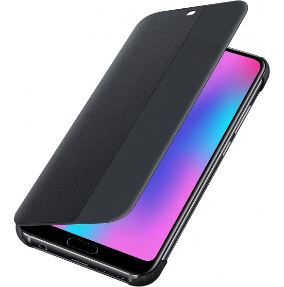 Huawei 51992478 S-View Case Vikbart Fodral Till Huawei Honor 10 - Svart