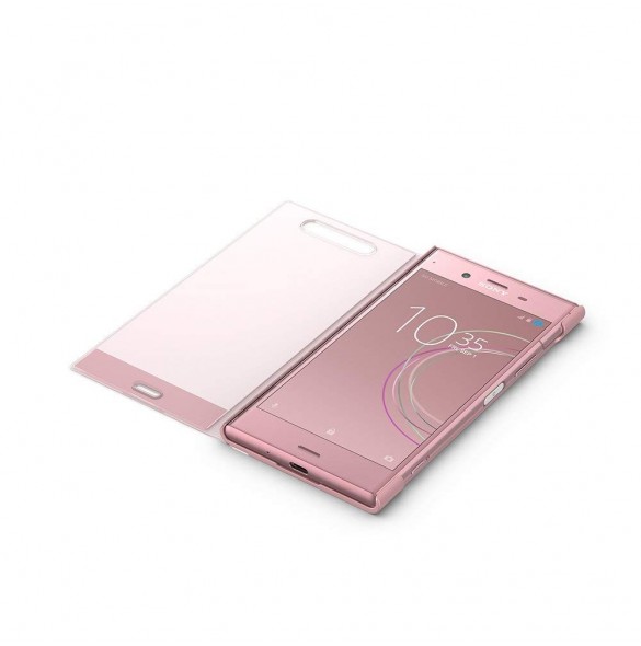 Sony Style Cover Stand SCTG50 Vikbart fodral för Sony XPERIA XZ1 - Rosa