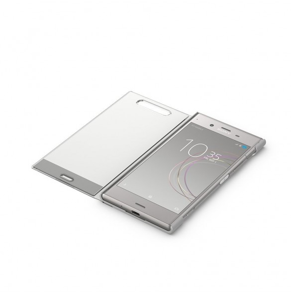 Sony Style Cover Stand SCTG50 Vikbart fodral för Sony XPERIA XZ1 - Silver