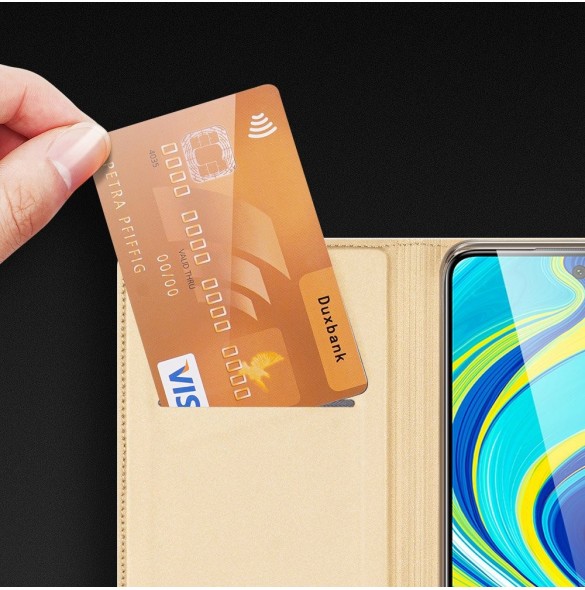 Gyllene och mycket snygga omslag Xiaomi Redmi Note 9S.