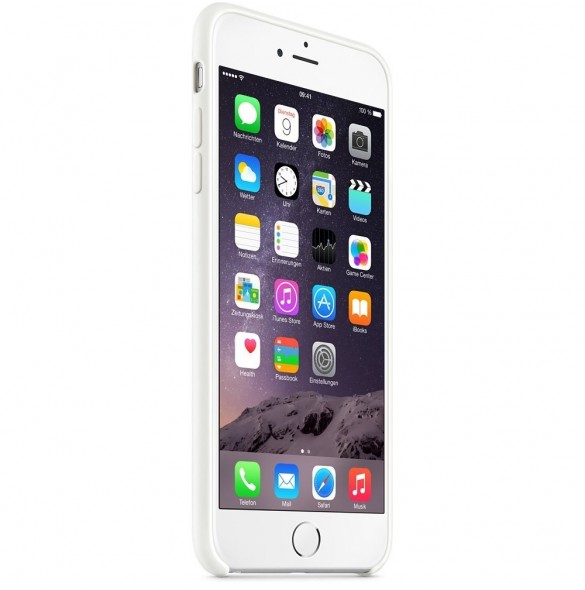 Apple Silicone Case till iPhone 6 Plus - Vit (MGRF2ZM/A)