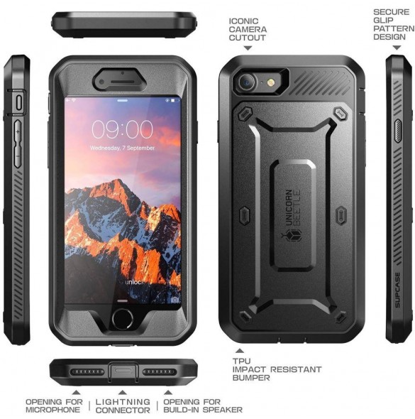 Supcase Unicorn Beetle Pro iPhone 7/8 - Svart