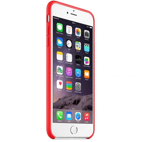 Apple MGRG2ZM/A Silicone Case till iPhone 6 Plus - Röd