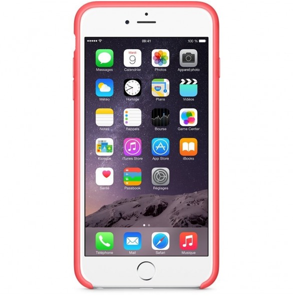 Apple MGXW2ZM/A Silicone Case till iPhone 6 Plus - Rosa