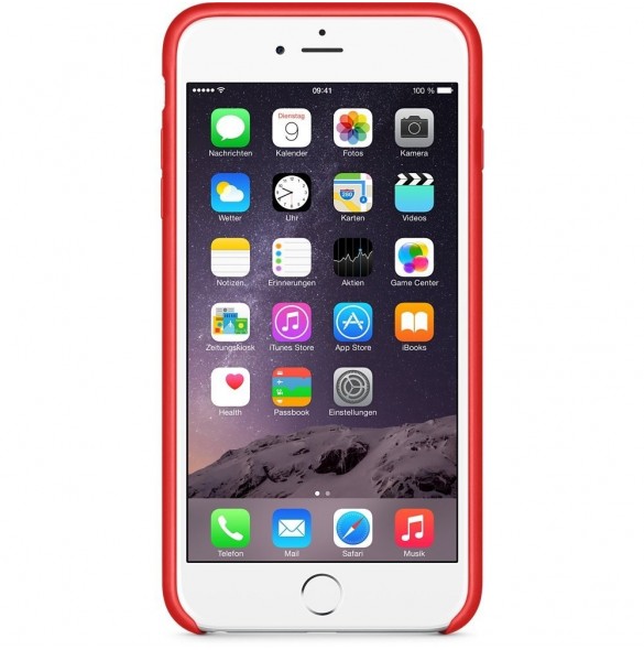 Apple MGQY2ZM/A Leather Case Skal till iPhone 6 Plus - Röd