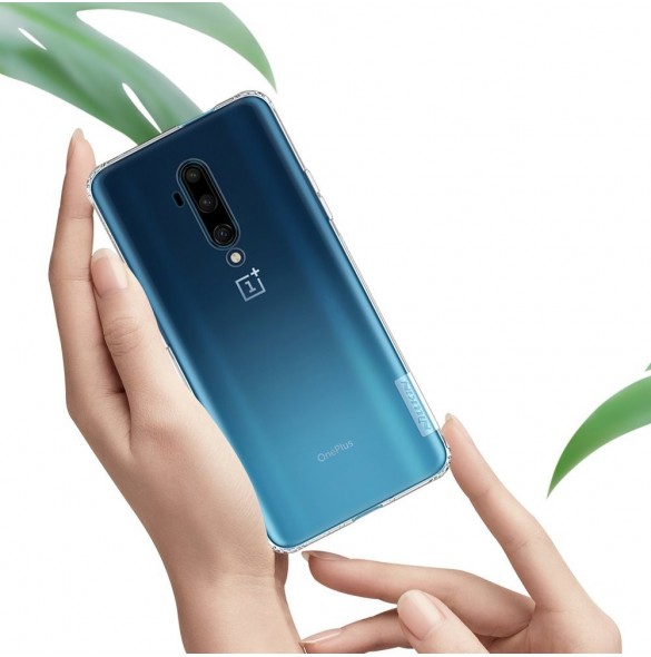 Genomskinlig och väldigt snygg täckning OnePlus 7T Pro.