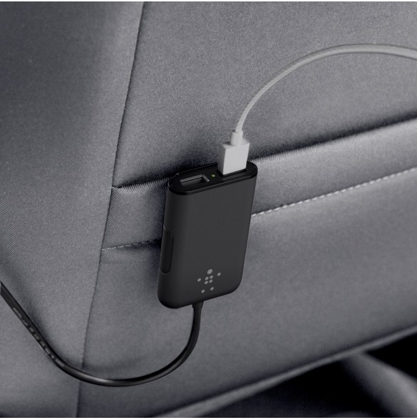 Belkin Road Rockstar 4 Port Car Charger 7.2A 1.8M - Svart