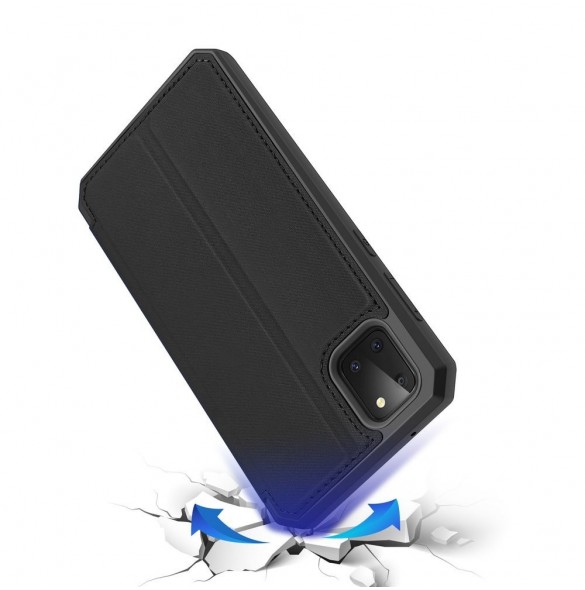 Svart och väldigt snyggt omslag Samsung Galaxy Note 10 Lite.