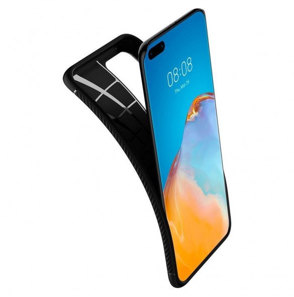 Svart och väldigt snyggt skal Huawei P40 Pro.