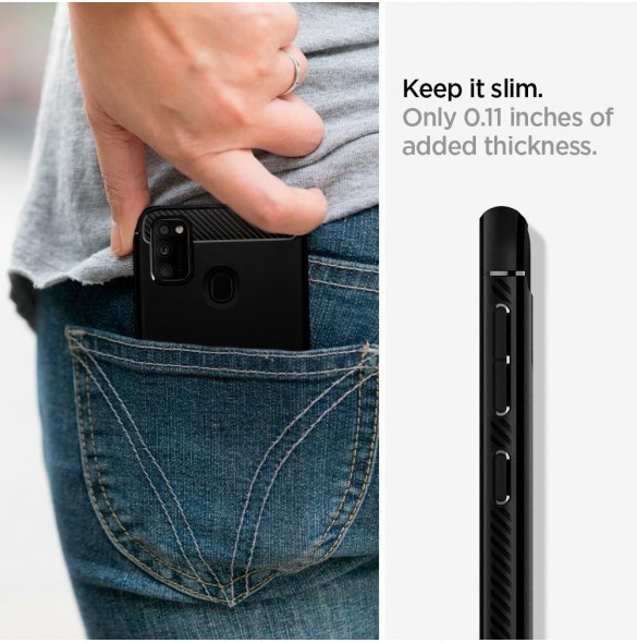 Med det här omslaget kommer du att vara lugn mot Samsung Galaxy M21.