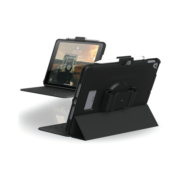 UAG iPad 10.2 7. Gen Scout med handrem - Svart