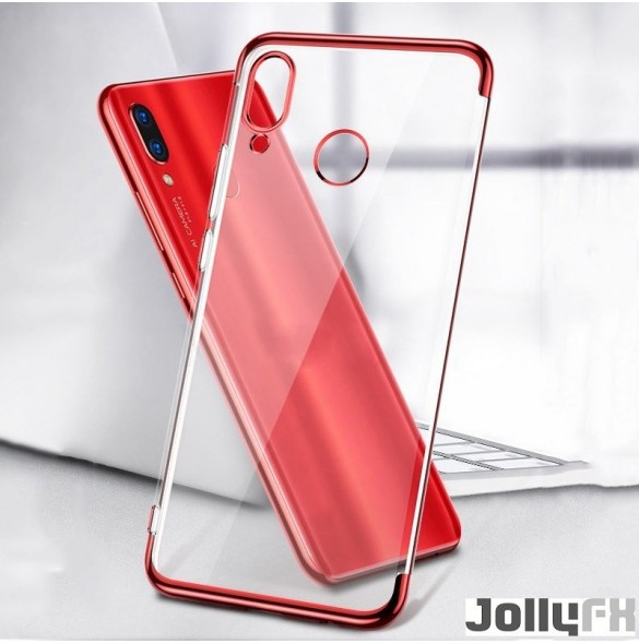 Rött och väldigt elegant lock Huawei P Smart 2019.